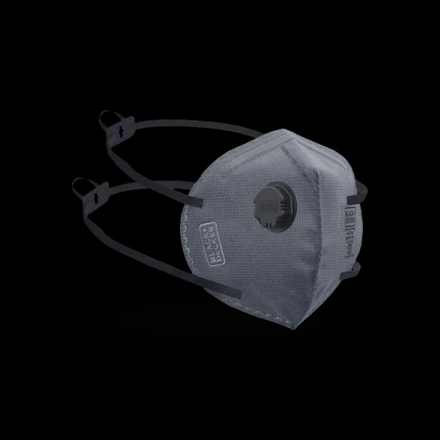 Black+Decker Disposable Face Mask with Headbands and Exhalation Valve BXFM1111IN